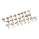 E/D/E Clips métalliques 1/4" Inserts Rail-187 264 en acier ressort nickelé
