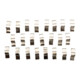 E/D/E Clips métalliques 1/4" Inserts Rail-187 264 en acier ressort nickelé