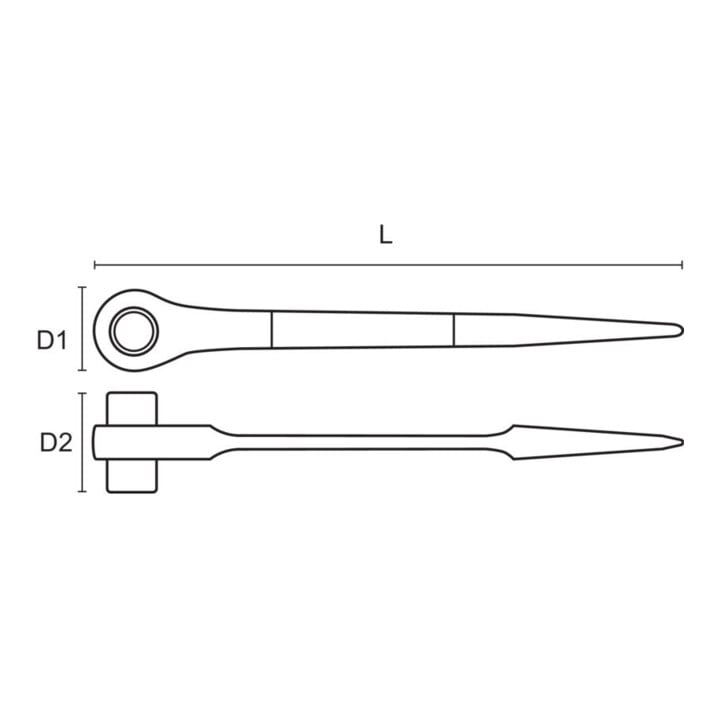 E/D/E Cliquet pour échafaudage 13 x 17 mm