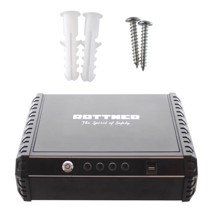 E/D/E Coffre-fort d’ameublement Gunmaster XL avec empreinte digitale noir