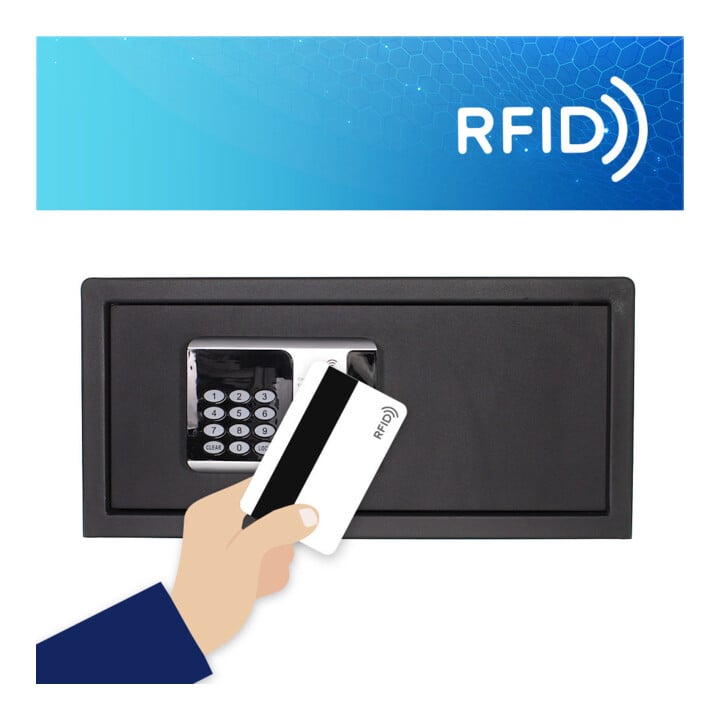 E/D/E Coffre-fort d’insertion pour meubles RFID Lap EL serrure RFID anthracite