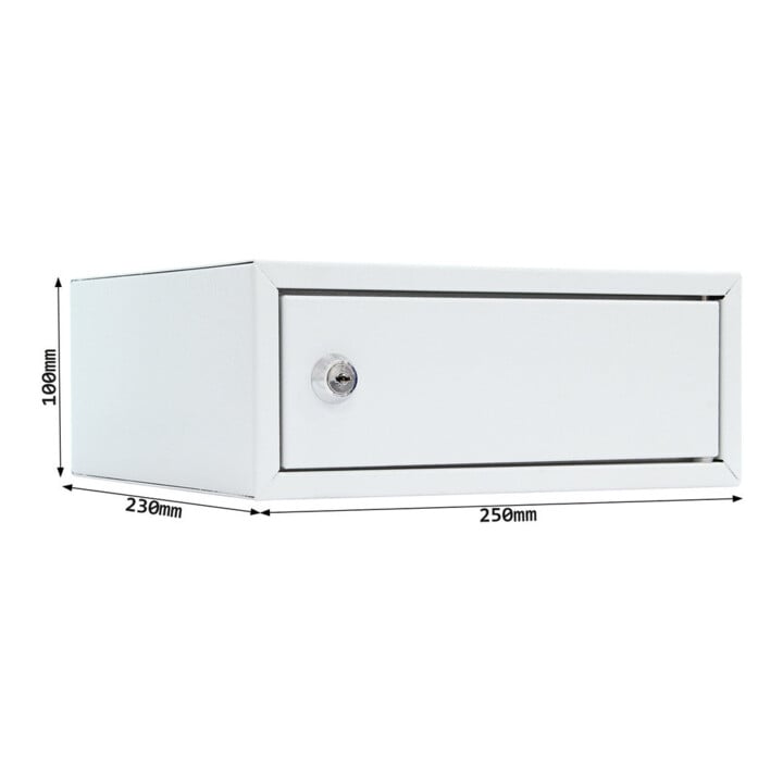 E/D/E Coffre-fort encastrable Home Case 1 serrure à cylindre gris clair