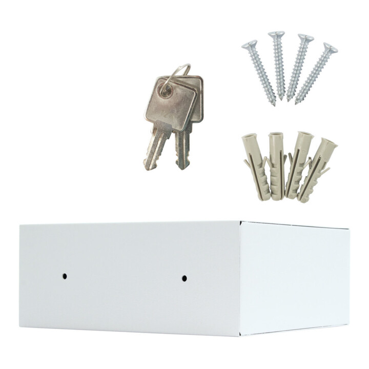E/D/E Coffre-fort encastrable Home Case 1 serrure à cylindre gris clair