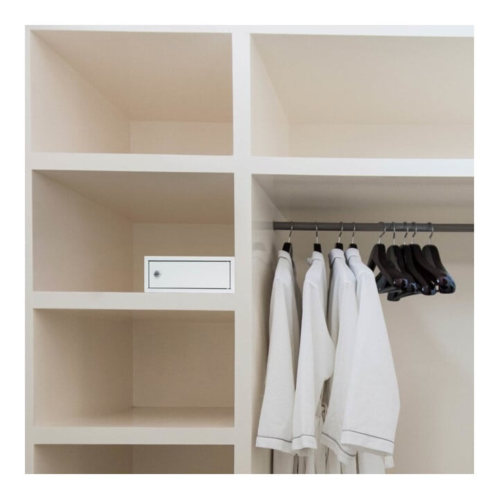 E/D/E Coffre-fort encastrable Home Case 1 serrure à cylindre gris clair
