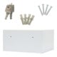 E/D/E Coffre-fort encastrable Home Case 4 serrure à cylindre gris clair