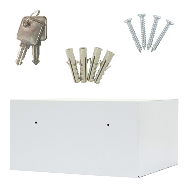 E/D/E Coffre-fort encastrable Home Case 4 serrure à cylindre gris clair