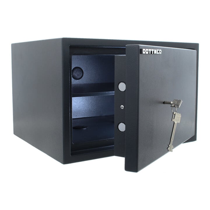 E/D/E Coffre-fort encastrable PowerSafe 300 serrure à double panneton anthracite