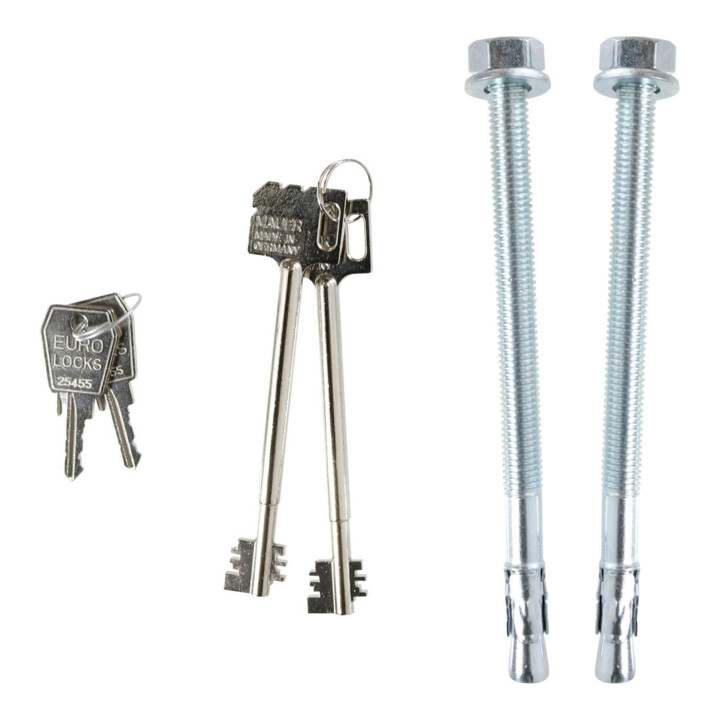 E/D/E Coffre-fort ignifuge Diamant PO100 serrure à double panneton gris clair
