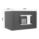 E/D/E Coffre-fort pour meubles T06214 RFID 1 tiroir Serrure RFID anthracite