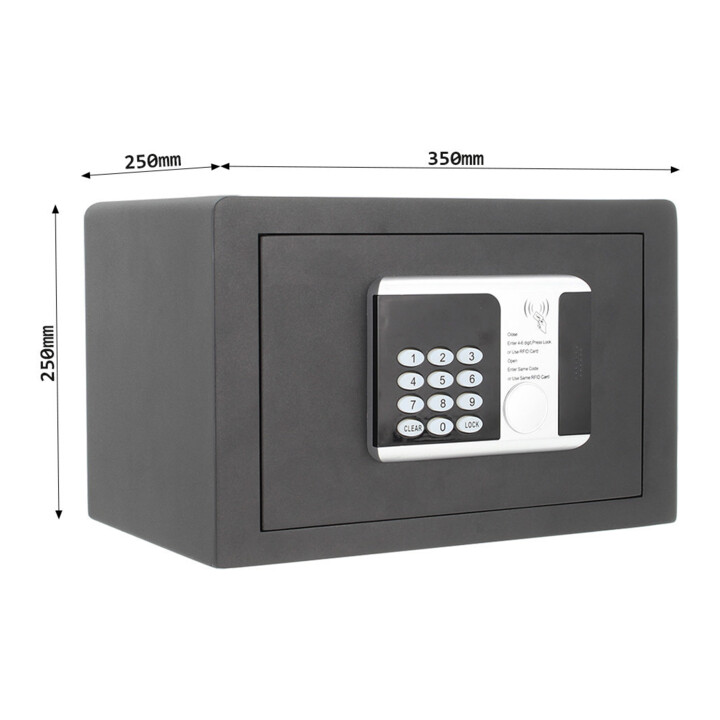 E/D/E Coffre-fort pour meubles T06214 RFID 1 tiroir Serrure RFID anthracite