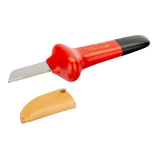 E/D/E Couteau à câble lame droite isolée 180 mm