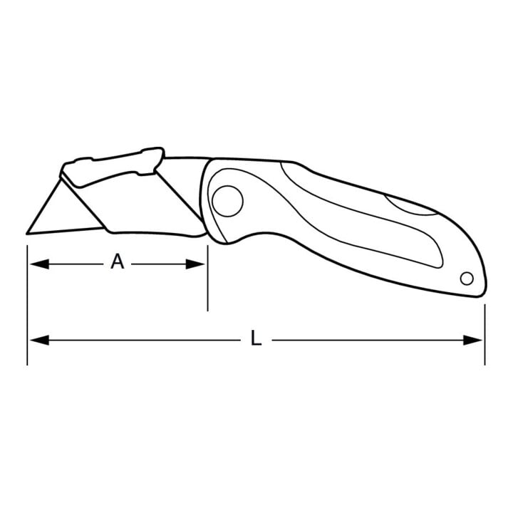 E/D/E Couteau de sport 75 mm lame pliable partiellement dentée