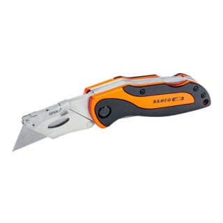 E/D/E Couteau de sport avec deux lames, acier inoxydable, manche en aluminium