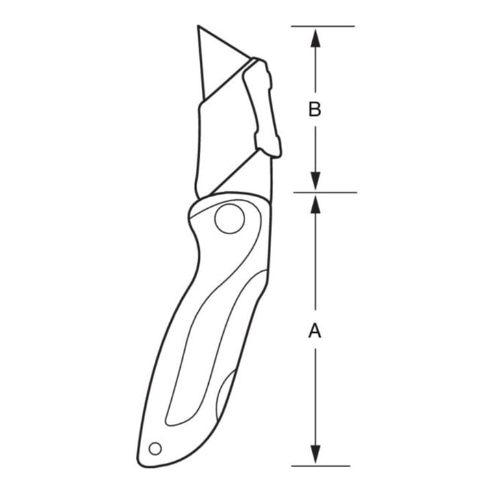 E/D/E Couteau de sport avec deux lames, acier inoxydable, manche en aluminium