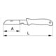E/D/E Couteau d’électricien 200 mm manche plastique lame acier inox 22 mm