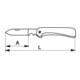 E/D/E Couteau d'électricien pliant manche plastique lame 65 mm