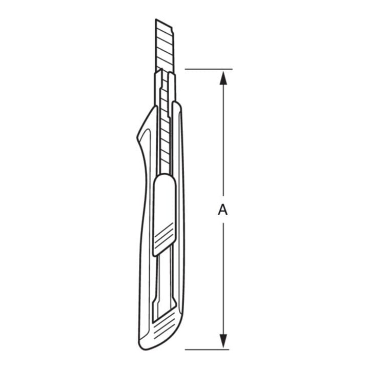 E/D/E Cuttermesser 9mm Abbrechklinge