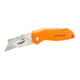E/D/E Cuttermesser Sportmesser klappbar Edelstahlgriff orange