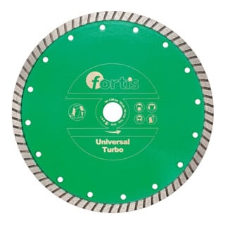 E/D/E Disque diamant universel Turbo Ø 115 mm segment turbo, alésage 10 mm