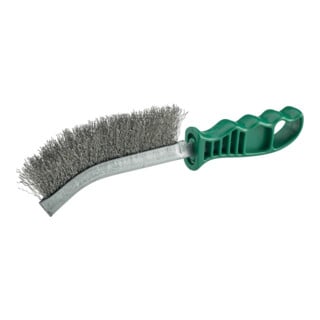 E/D/E Drahthandbürste Universal 280 x 25 mm Edelstahldraht gewellt Kunststoffgriff
