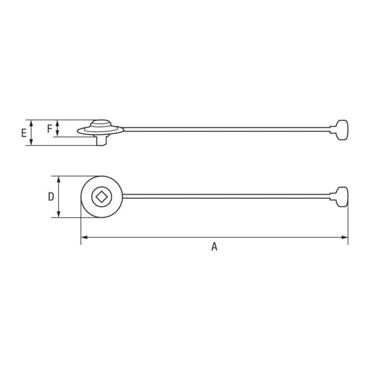 E/D/E Drehwinkel-Anzeige Mit Clip 1/2" 455mm