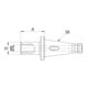 E/D/E Einsatzhülse DIN2080 Form D SK50/MK2 FORTIS