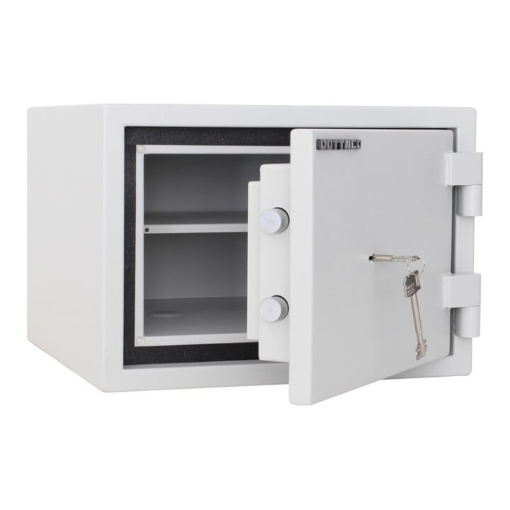 E/D/E Feuerschutztresor Fire Safe 30 grau Doppelbartschloss