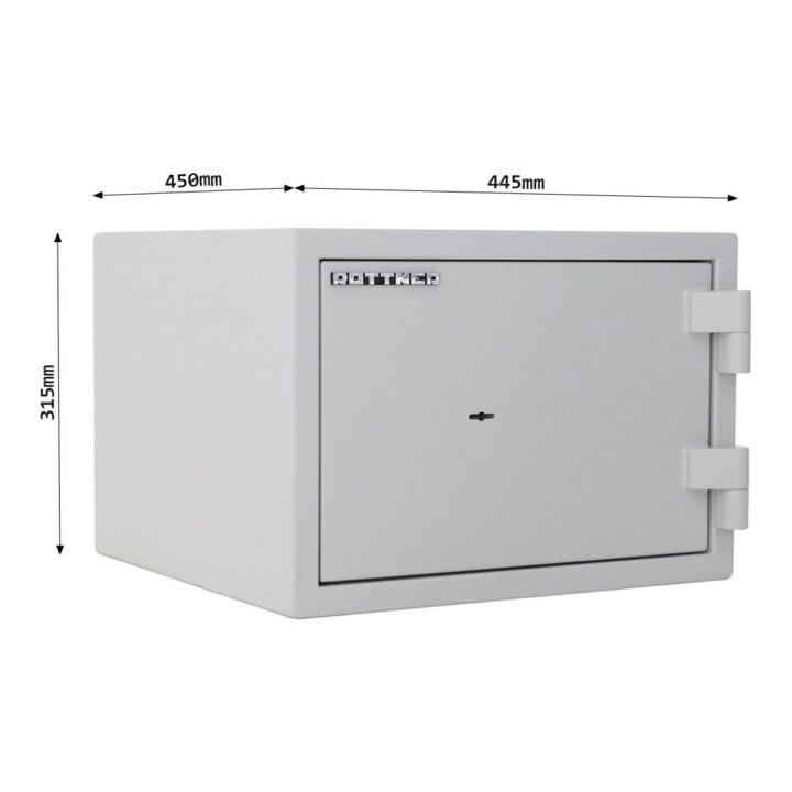 E/D/E Feuerschutztresor Fire Safe 30 grau Doppelbartschloss
