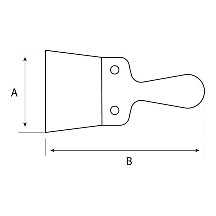 E/D/E Flächenspachtel Mit Holzgriff