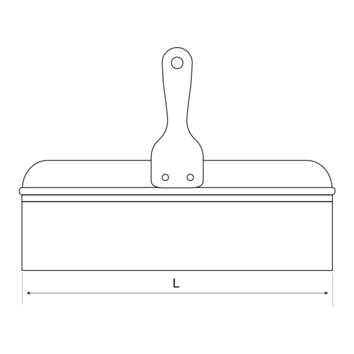 E/D/E Flächenspachtel mit Holzgriff