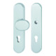E/D/E Garniture de changement avec plaque longue de protection 86G/3331/3310 ES1 Aluminium F1
