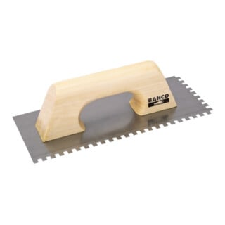 E/D/E Glättkelle Mit Holzgriff Kohlenstoffstahl rechteckig