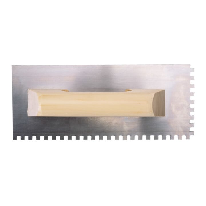 E/D/E Glättkelle Mit Holzgriff Kohlenstoffstahl rechteckig