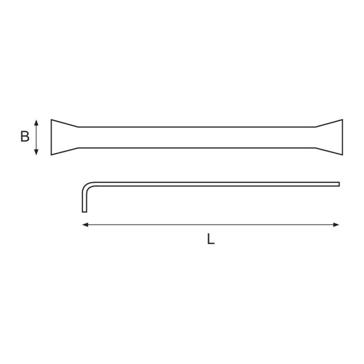 E/D/E Grattoir d’angle 300 mm antidéflagrant