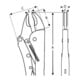 E/D/E Gripzange Wellenförmige Backen 140mm