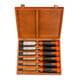 E/D/E Jeu de ciseaux à bois 6 pièces 6–32 mm coffret bois Ergo