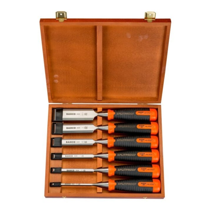 E/D/E Jeu de ciseaux à bois 6 pièces 6–32 mm coffret bois Ergo