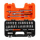 E/D/E Jeu de clés à douille 3/8" 38 pièces acier rapide mat haute performance