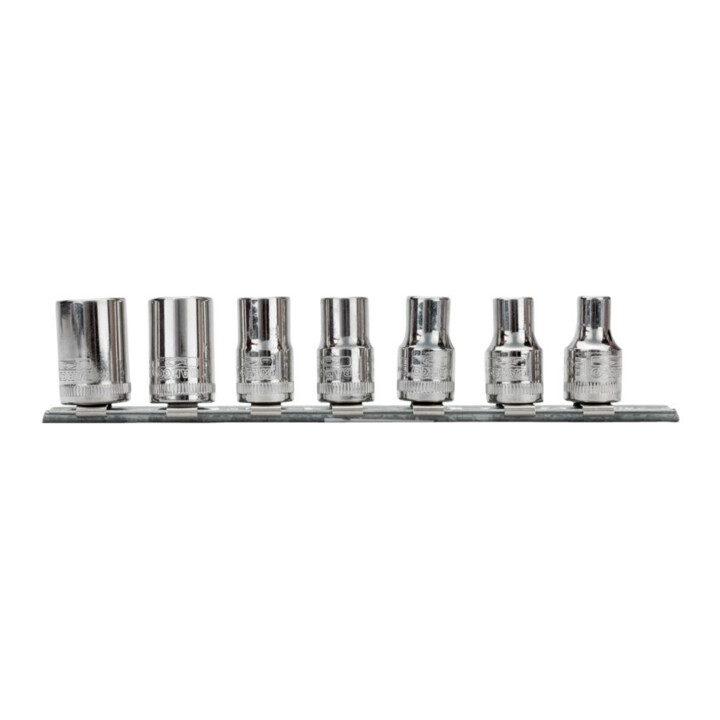 E/D/E Jeu de clés à douille 3/8" 7400TORX-E poli miroir