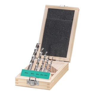E/D/E Jeu de forets hélicoïdaux en bois HSS 5 pièces 4 5 6 8 10 mm