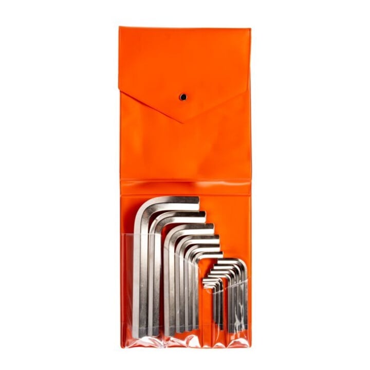 E/D/E Jeu de tournevis d'angle 15 pièces 6 pans nickelé