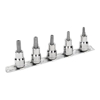 E/D/E Jeu d’embouts de tournevis 3/8" TX avec goupille sur pince
