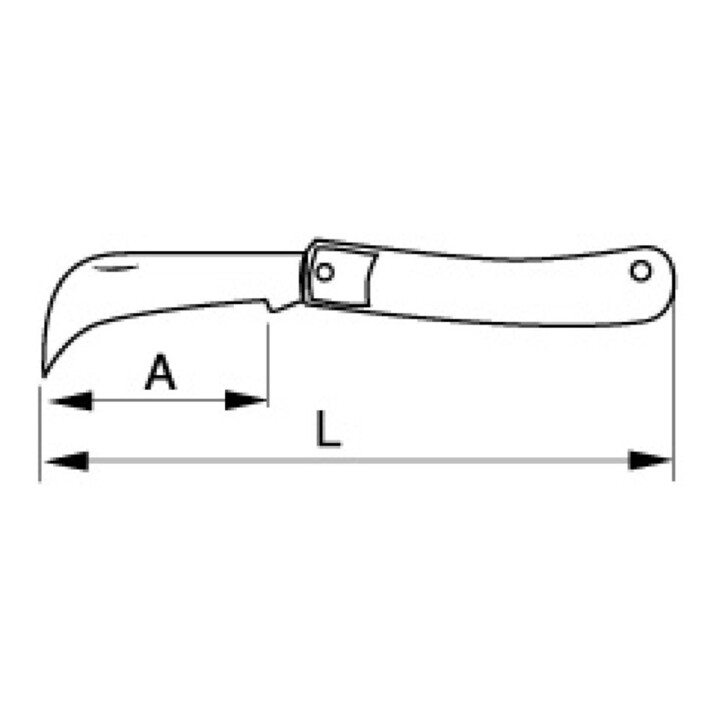 E/D/E Kabelmesser Klappbar mit Kunststoffgriff