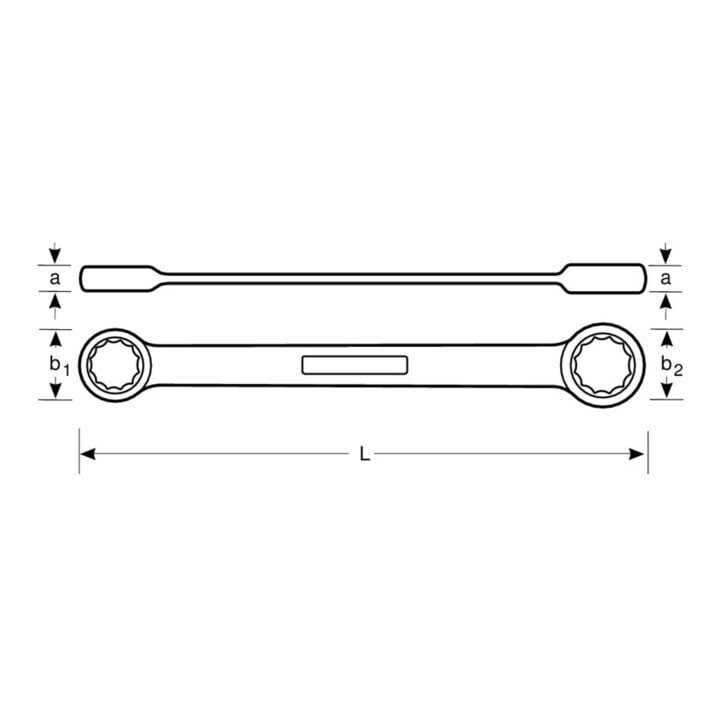 E/D/E Knarren-Ringschlüssel SW 3/8-7/16"