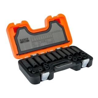 E/D/E Kraftsteckschlüssel-Satz 1/2" 10 bis 19mm lang 10-fach