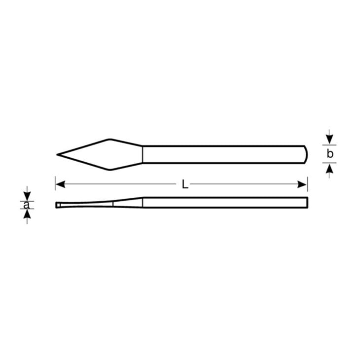 E/D/E Kreuzmeißel 300mm funkenfrei
