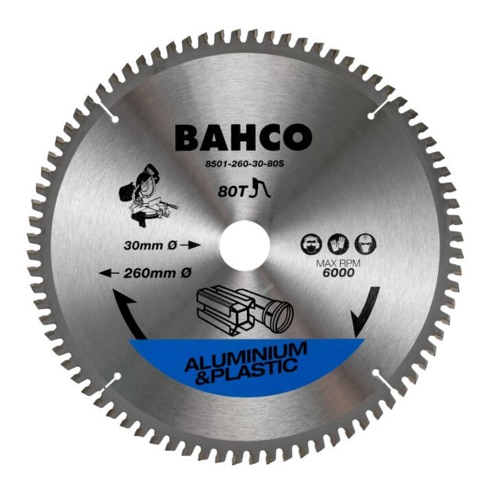 E/D/E Lame de scie circulaire 250 mm 80 dents denture trapézoïdale pour alu et plastique