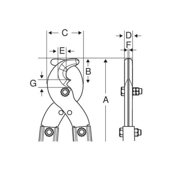 E/D/E Lames de rechange pour coupe-câbles