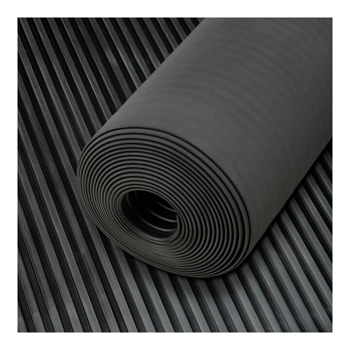 E/D/E Leistenmatte PRO FORTIS NR/SBR schwarz 6mm 1000mm 10m