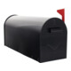 E/D/E Mailbox T00217 Stahl pulverbeschichtet schwarz 165 x 220 x 480mm